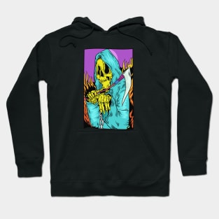 Dope trick or treat holloween scary man illustration Hoodie